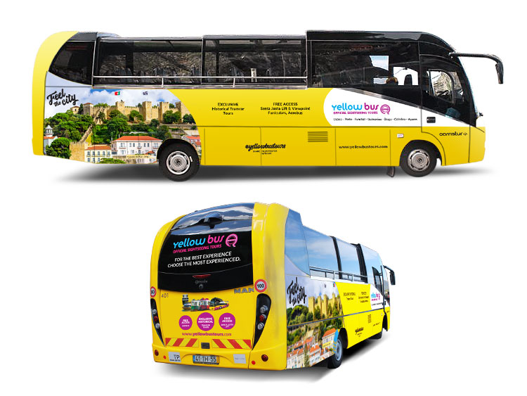 Autocarro Castle Tour Yellow Bus