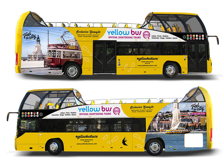 Autocarro Lisboa Yellow Bus